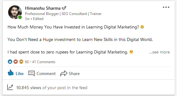 Viral Organic Reach on LinkedIn