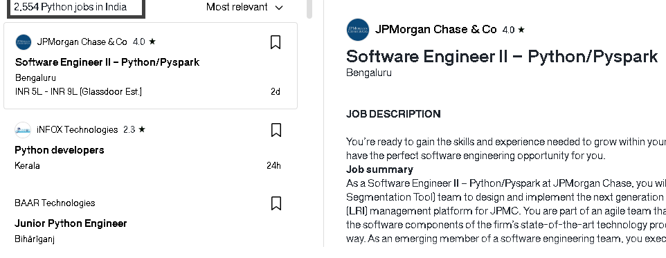 Jobs for Python